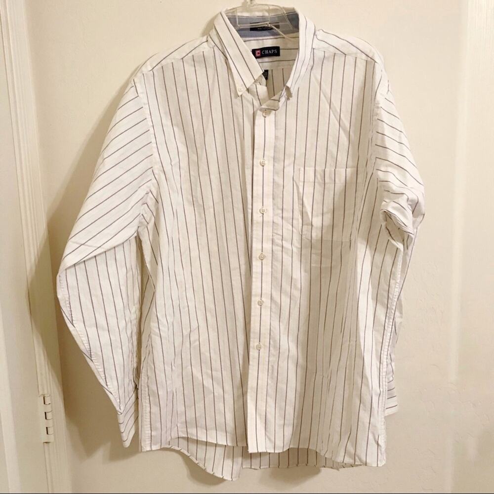 Chaps Classic Fit Oxford Long Sleeve Dress Shirt